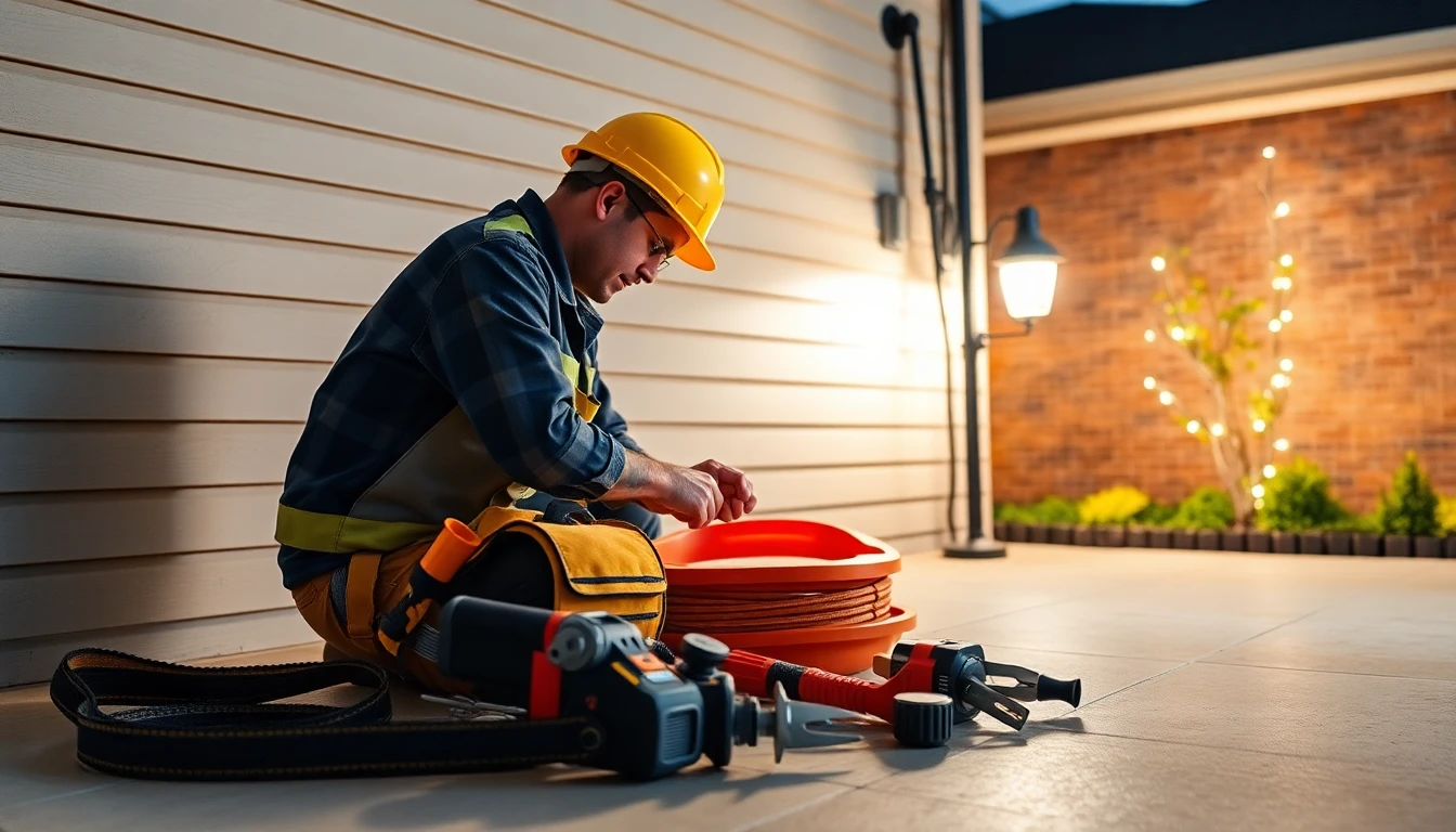 Outdoor Lighting Installation